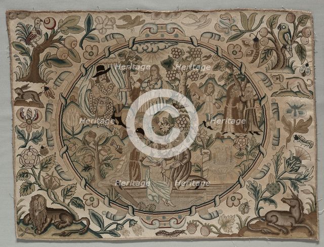 Embroidery au Petit Point, 1625 - 1649. Creator: Unknown.