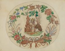 Embroidery, c. 1936. Creator: A. Zimet