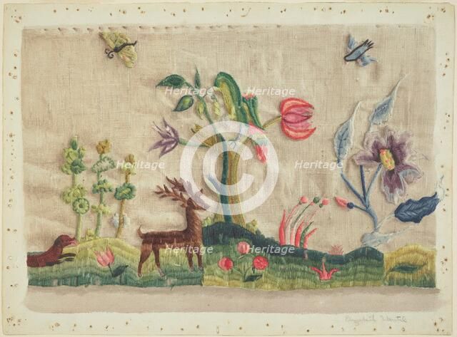Embroidery, c. 1936. Creator: Elizabeth Moutal.