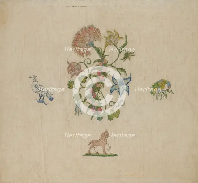 Embroidery, c. 1940. Creator: Isabella Ruth Doerfler.