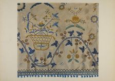 Embroidery, c. 1941. Creator: Herman O. Stroh