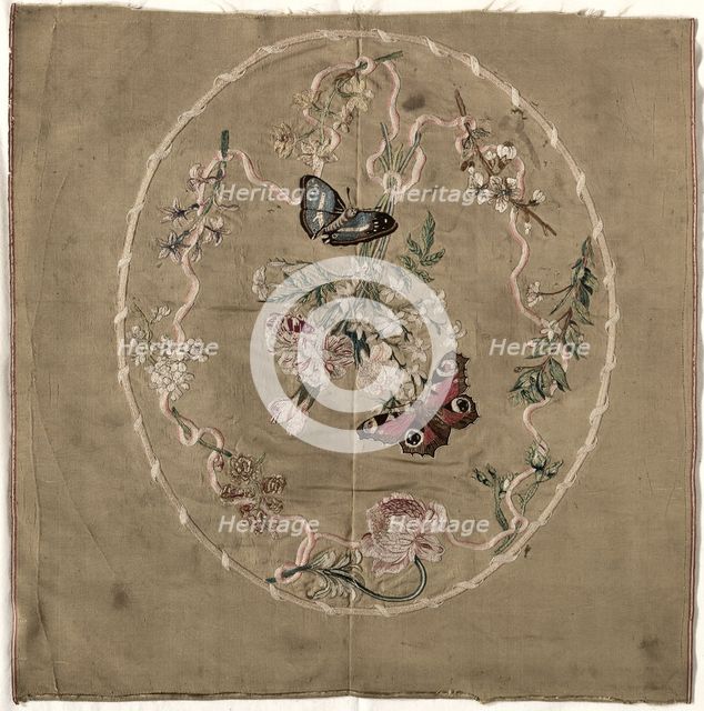 Embroidery for Fire Screen, early 1800s. Creator: Unknown.