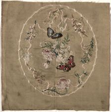 Embroidery for Fire Screen, early 1800s. Creator: Unknown