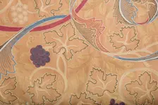 Embroidery in the church chancel, designed by William Morris, Lanercost Priory, Cumbria, 2017. Creator: Alun Bull