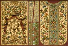Embroidery, leather tapestry, goldsmith's work, 17th, 18th and 19th centuries, (1898). Creator: Unknown