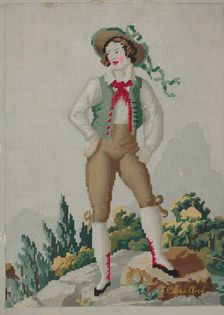 Embroidery Needlepoint, c. 1937. Creator: Eugene Croe