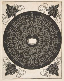 Embroidery Pattern with an Oblong Panel in its Center, 1521 before. Creator: Albrecht Durer