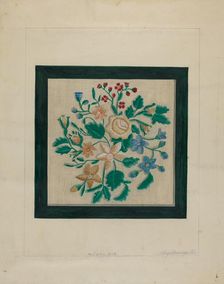 Embroidery Piece, c. 1936. Creator: Raymond Manupelli