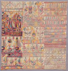 Embroidery sampler, 1800s. Creator: Unknown