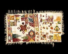 Embroidery Sampler (Chelliga), mid-19th century. Creator: Unknown