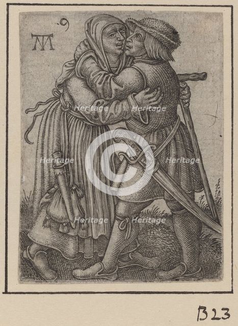 Embracing Couple, c. 1540. Creator: Martin Treu.