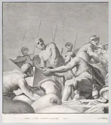 Embriaco Rejecting the Spoils, from: Forme Picturarum Archetypae, 1774. Creator: Lorenzo Lorenzi