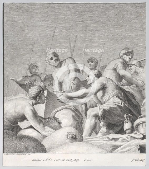 Embriaco Rejecting the Spoils, from: Forme Picturarum Archetypae, 1774. Creator: Lorenzo Lorenzi.