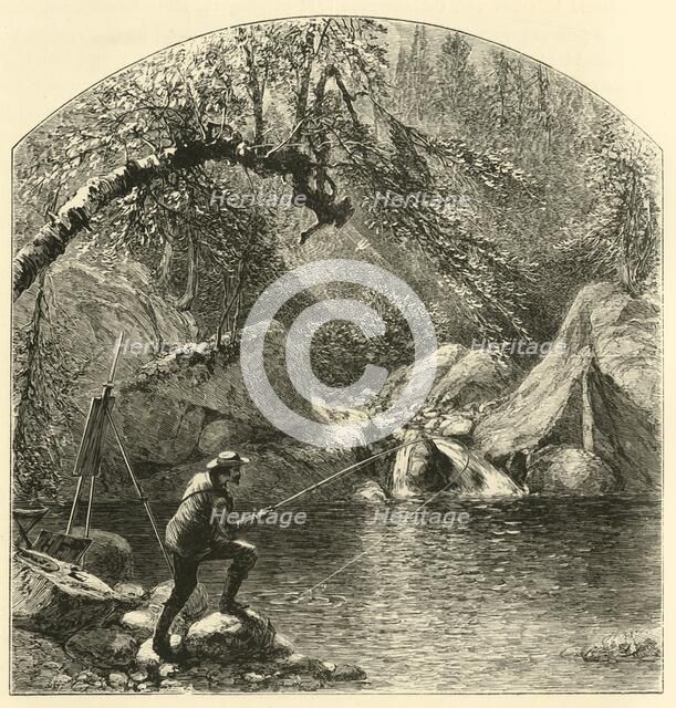 'Emerald Pool, Peabody-River Glen', 1872.  Creator: Harry Fenn.