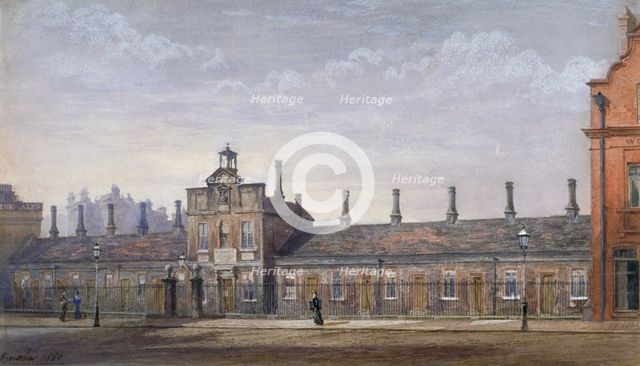 Emery Hill's Almshouses, Rochester Row, Westminster, London, 1880. Artist: John Crowther