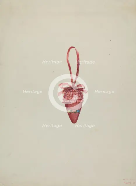 Emery in the Shape of a Strawberry, c. 1937. Creator: Ann Gene Buckley.