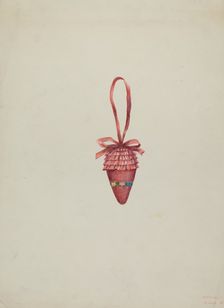Emery in the Shape of a Strawberry, c. 1937. Creator: Ann Gene Buckley