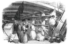 Emigrant Ship, between Decks, 1850. Creator: Unknown
