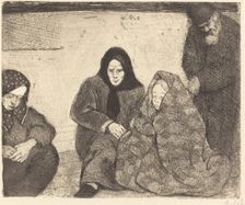 Emigrants, 1922. Creator: Emil Orlik