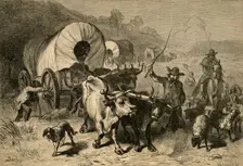 Emigration to the Western Country (1877). Creator: Albert Bobbett