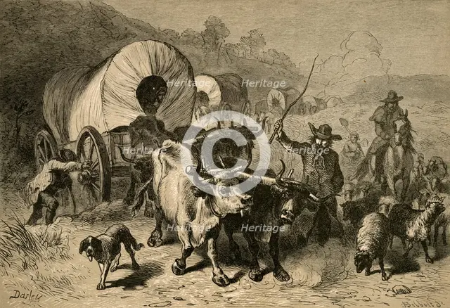 'Emigration to the Western Country', (1877). Creator: Albert Bobbett.