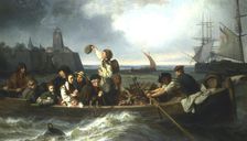 Emigration to America 19th century. Artist: Charles Volkmar