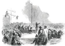 Emigration to Australia - Farewell Group Meeting of the Family Colonisation Loan Society, 1850. Creator: Ebenezer Landells