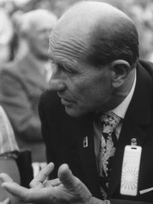 Emil Zátopek (1922-2000) at the Munich Olympics, 1972. Creator: Unknown