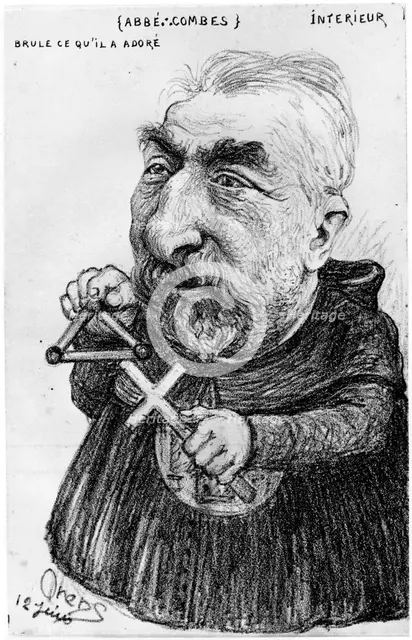 Emile Combes, French politician, 20th century.  Artist: Orens Denizard