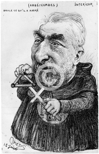 Emile Combes, French politician, 20th century.  Artist: Orens Denizard