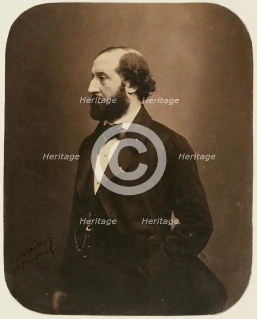 Émile Augier, about August 1857. Creator: Nadar.