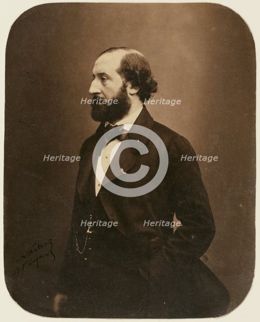 Émile Augier, about August 1857. Creator: Nadar.