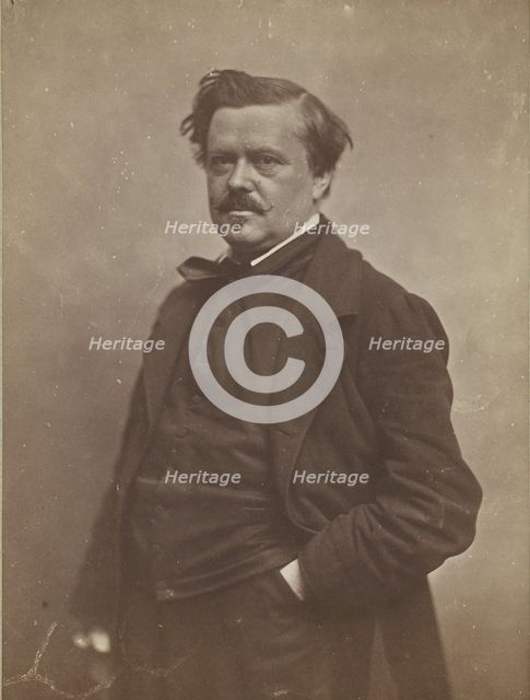 Émile de la Bédollière, journaliste, negative 1855-1859; print 1870-1879. Creator: Nadar.