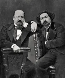 Emile Erckmann and Alexandre Chatrian, French writers, 1887