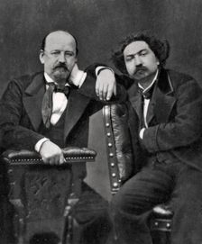 Emile Erckmann and Alexandre Chatrian, French writers, 1887