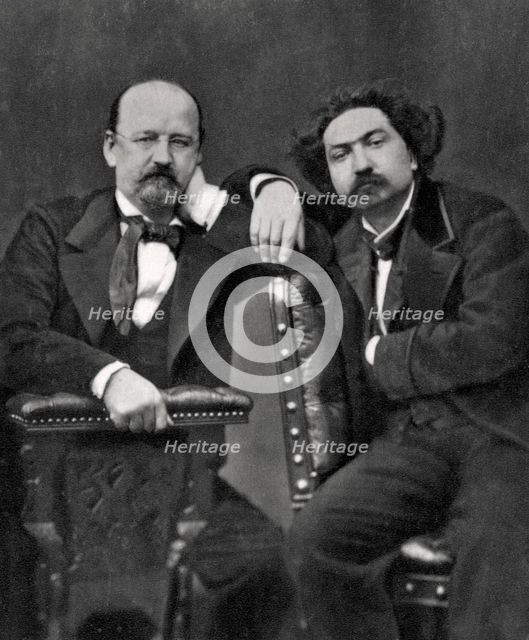 Emile Erckmann and Alexandre Chatrian, French writers, 1887. Artist: Unknown