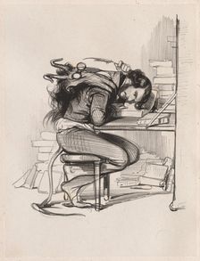 Émile Forgues (Old Nick), c. 1835-1840. Creator: Paul Gavarni (French, 1804-1866)