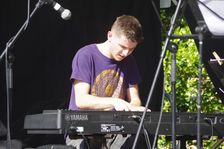 Emile Hinton, Jean Toussaint Quartet, Battle Jazz Weekend, Battle, East Sussex, 24 July 2022. Creator: Brian O'Connor