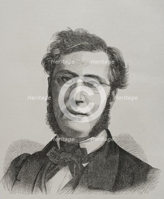 Emile Ollivier (1825-1913), French statesman, Prime Minister of France (1869 to 1870), 1870.  Creator: Unknown.