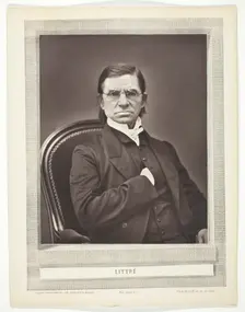 Émile Littré (French lexicographer and philosopher, 1801-1881), c. 1876. Creator: Pierre Petit