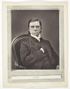 Émile Littré (French lexicographer and philosopher, 1801-1881), c. 1876. Creator: Pierre Petit