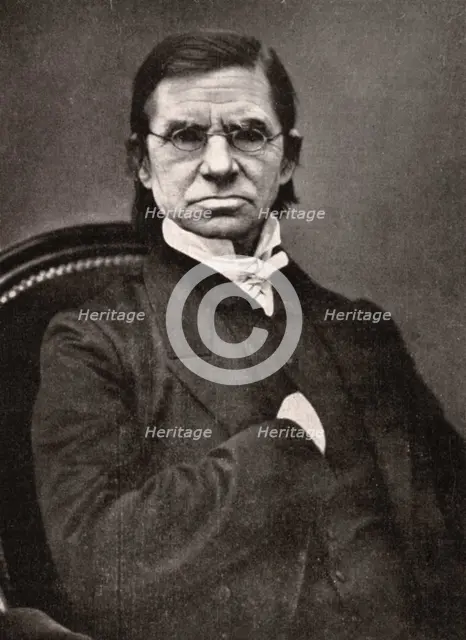 Emile Littre, French lexicographer and philosopher, 19th century. Artist: Pierre Petit