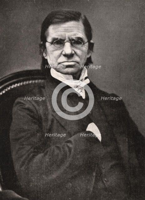 Emile Littre, French lexicographer and philosopher, 19th century. Artist: Pierre Petit