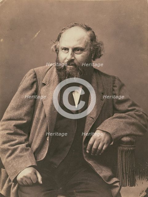 Émile Souvestre, 1860-1861. Creator: Nadar.