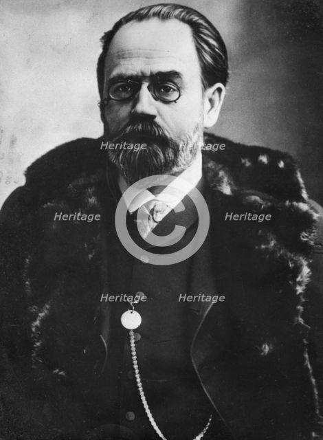 Émile Zola (1840-1902), French writer, 19th century. Creator: Unknown.