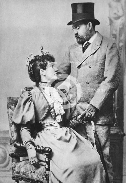 'Emile Zola and Jeanne Rozerat', c1890, (1939). Artist: Pierre Petit.