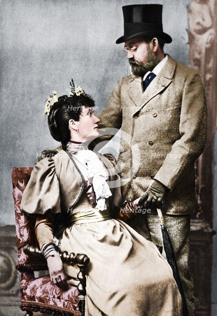 'Emile Zola and Jeanne Rozerat', c1890, (1939). Artist: Pierre Petit.