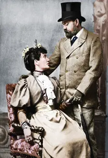 Emile Zola and Jeanne Rozerat c1890, (1939). Artist: Pierre Petit