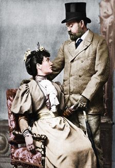 Emile Zola and Jeanne Rozerat c1890, (1939). Artist: Pierre Petit