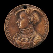 Emilia of Saxony, 1516-1591, Margravine of Brandenburg-Ansbach [obverse], 1540. Creator: Master of the Pistorius Medal